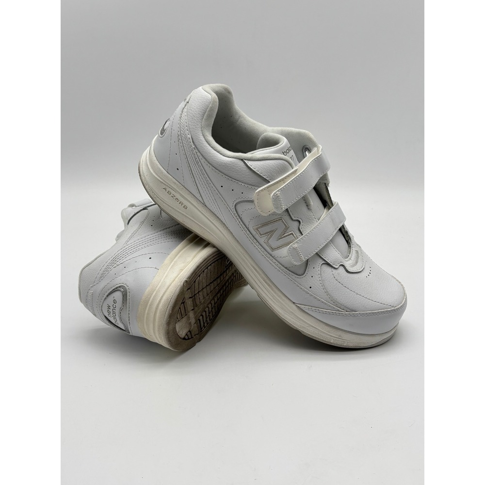 New Balance 577 Mens 10.5 4E Extra Wide White‎ Leather Walking Shoes MW577VW